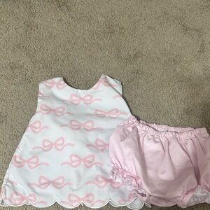 Charming Pink Bow Diaper Cover Set